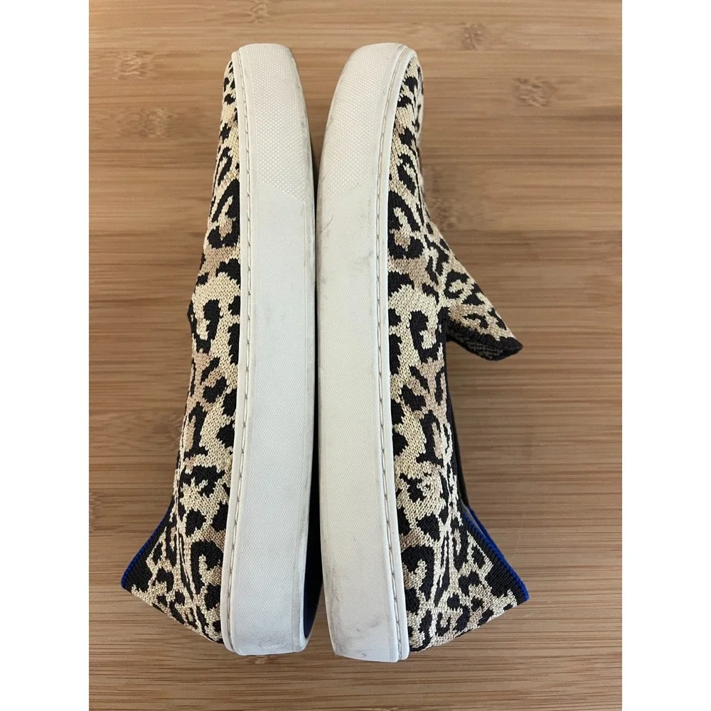 Rothy's Women's Limited Retired‎ Camo Cat Leopard Original Slip On Sneaker Sz 7